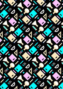 多彩几何图案无缝背景