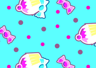 糖果蝴蝶结图案背景