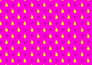 粉色底黄色图案几何背景