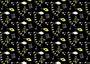 黑色底彩色图案装饰纹理