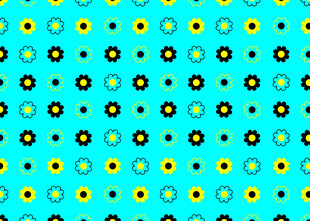 蓝底多彩几何图案背景