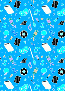 抽象元素无缝图案