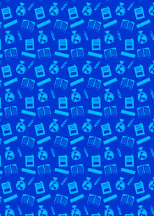 蓝色科技元素无缝图案