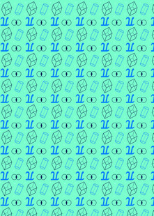 蓝绿图案背景纹理设计