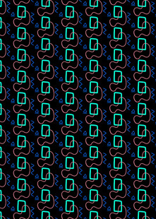 蓝绿色几何图案无缝背景