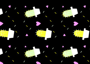 多彩几何图案背景装饰图