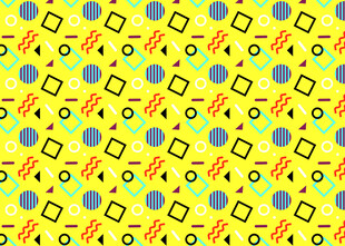 黄色几何图案无缝背景