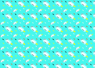蓝绿色海豚图案背景