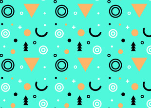 清新几何图案背景