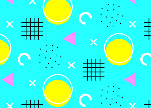 几何图案构成的多彩背景