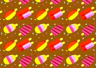 多彩冰淇淋图案背景