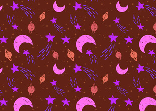 梦幻星空图案背景