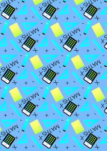 书本灯泡图案的蓝色背景