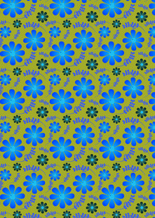 蓝色花朵图案背景纹理