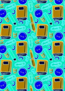 复古收音机图案背景设计