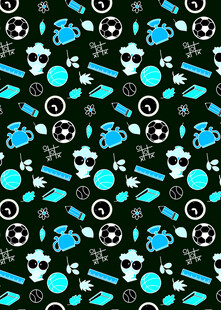 骷髅图案的潮流背景设计