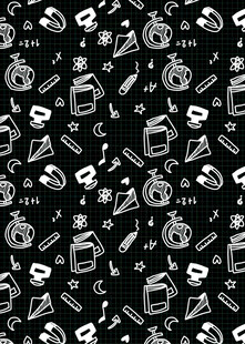 魔法元素无缝图案背景