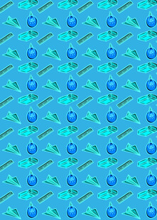 蓝色几何图案背景纹理