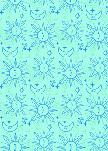 浅蓝色花朵图案背景