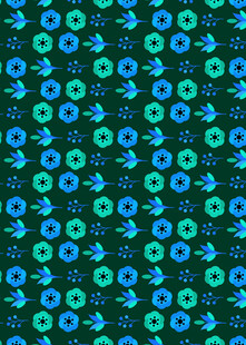 蓝绿圆形图案无缝背景