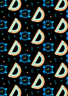 几何图案构成的重复装饰元素