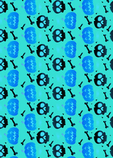 蓝色抽象图案纹理背景