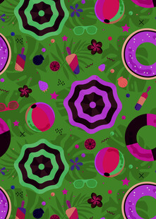 多彩几何图案背景