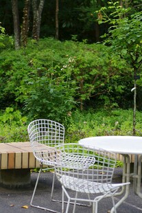 户外花园铁艺桌椅景观