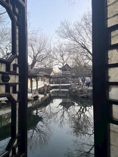 中式园林水景雅致风光拙政园苏州