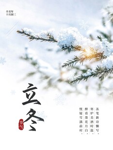 立冬海报