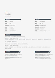 个人简历模板 设计专业简历 硕