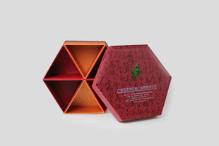 红色包装 传统纹样礼盒 多格礼