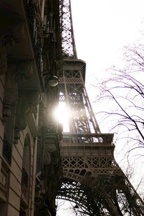 埃菲尔铁塔下的光影瞬间