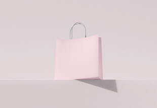 手提袋样机仰视