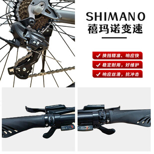 变速自行车零件展示