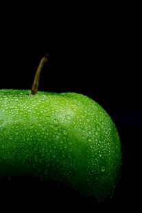 青苹果特写 