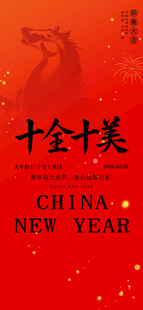 十全十美中国新年海报