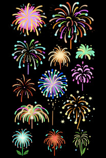 烟花图案