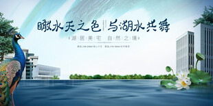 湖畔城市风光诗意共赏