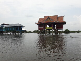 越南水上传统建筑景观