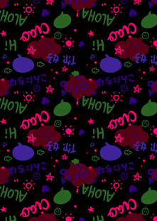 多彩卡通图案背景