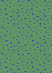 绿色背景上的蓝色点状图案