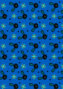 蓝色几何图案无缝背景