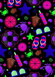 缤纷糖果星星图案背景