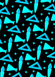 蓝黑几何图案背景纹理