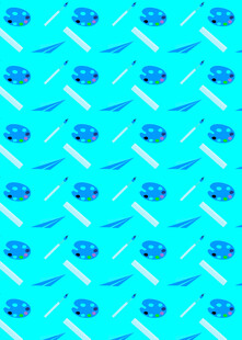 蓝色汽车图案无缝背景