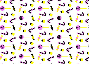 紫色黄色图案无缝背景