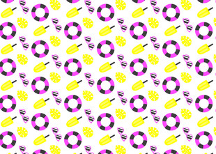 紫色花朵几何图案背景