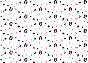 黑白波点几何图案背景