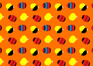 多彩卡通图案背景